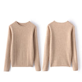 Women's Long Sleeve Soft Slim Warm Cashmere Sweater